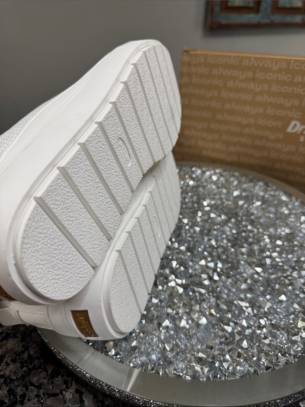 Dr. Scholl's time off White Knit Platform Sneakers NEW 11 - Picture 11 of 13